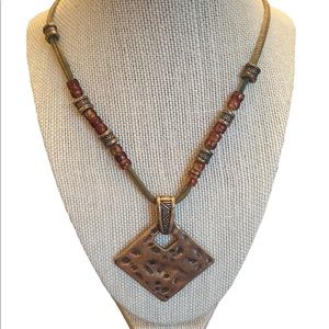 Premier Designs Medallion Beaded Necklace